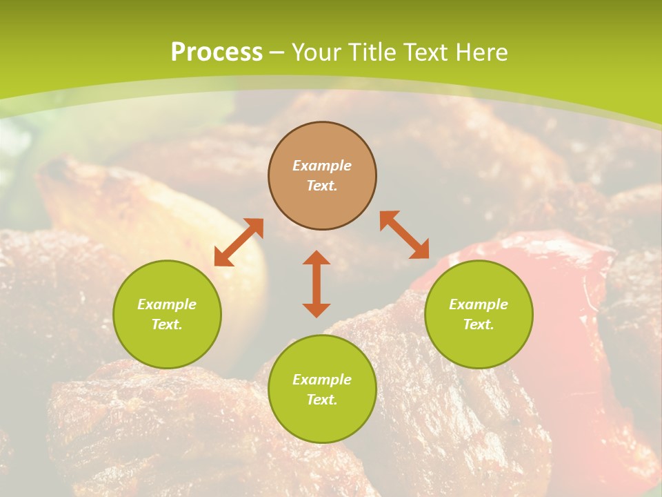Grilled Pepper Kebap PowerPoint Template
