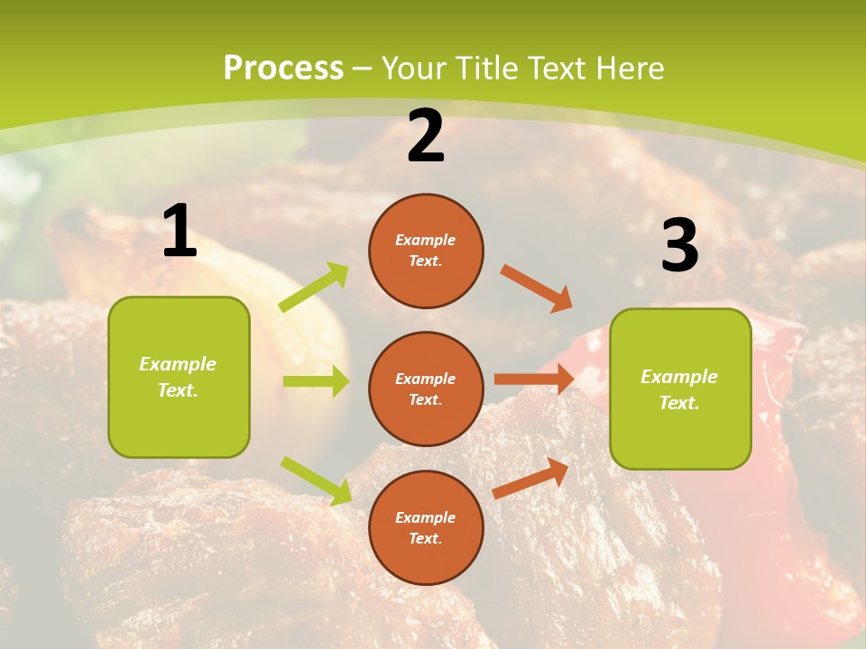 Grilled Pepper Kebap PowerPoint Template