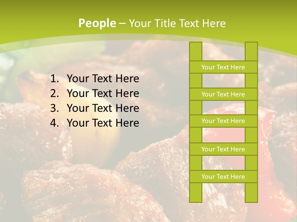 Grilled Pepper Kebap PowerPoint Template