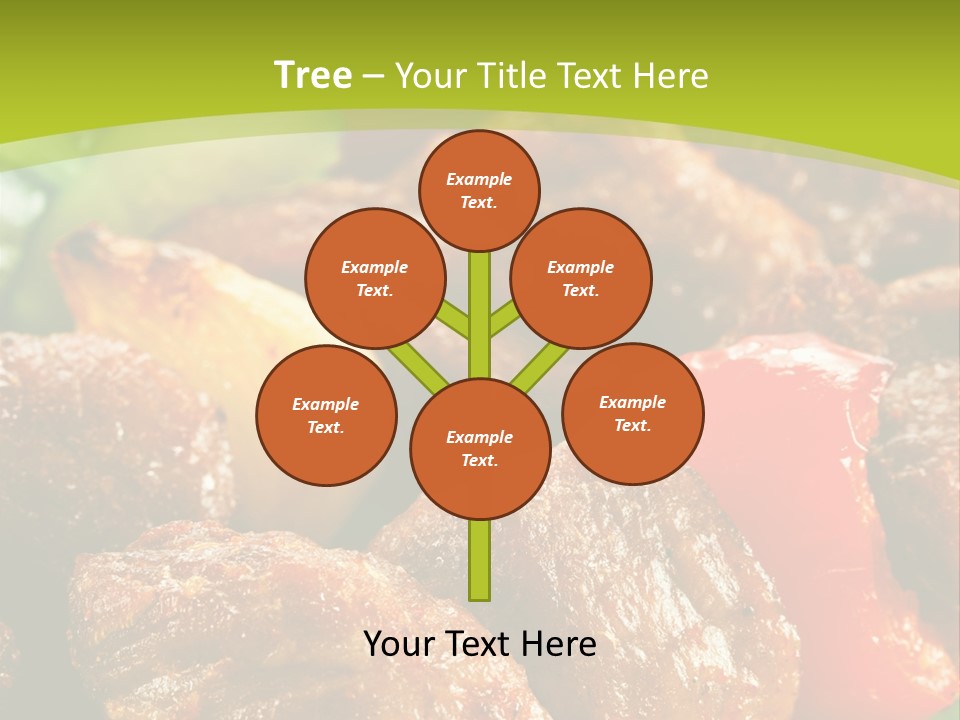 Grilled Pepper Kebap PowerPoint Template