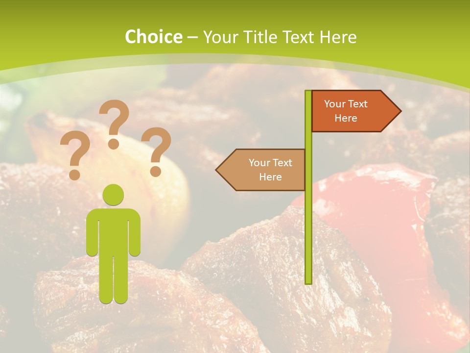 Grilled Pepper Kebap PowerPoint Template