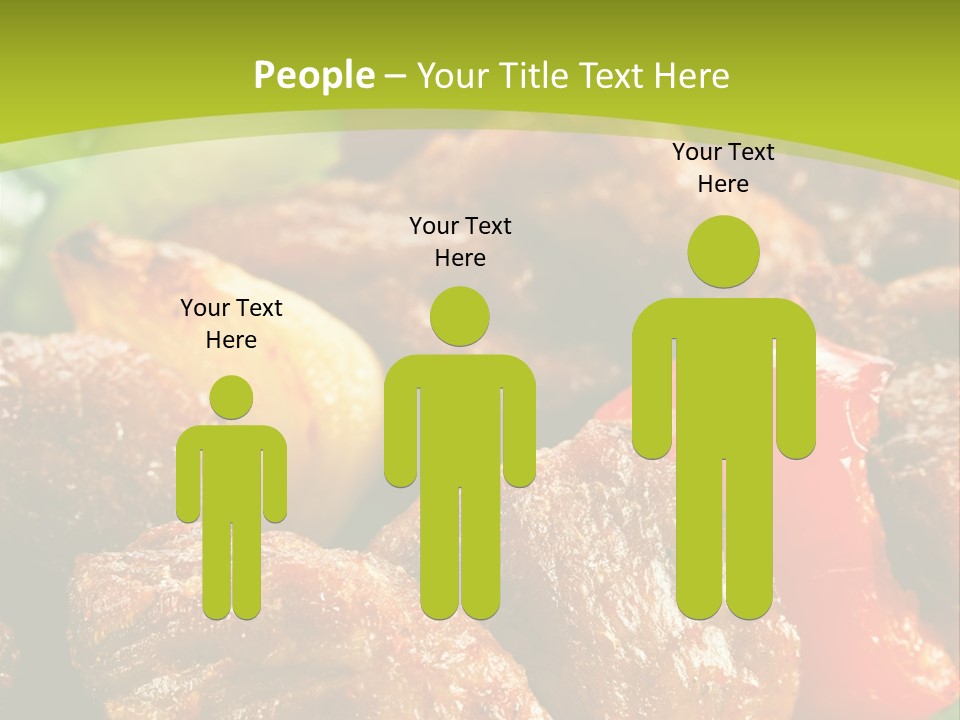 Grilled Pepper Kebap PowerPoint Template