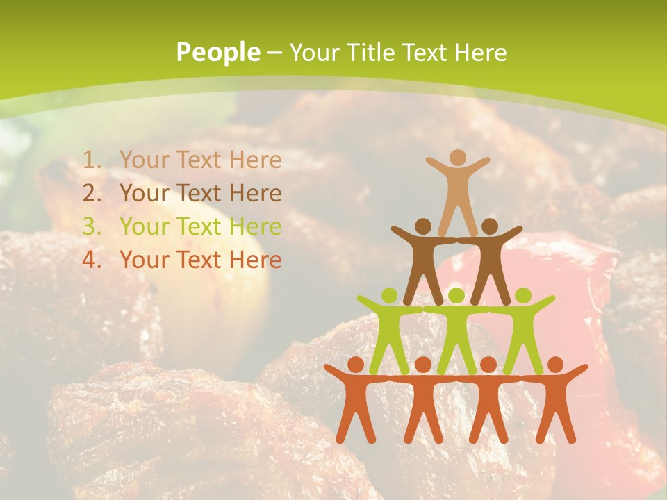 Grilled Pepper Kebap PowerPoint Template