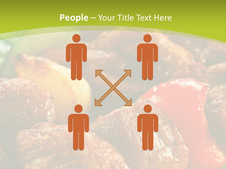 Grilled Pepper Kebap PowerPoint Template