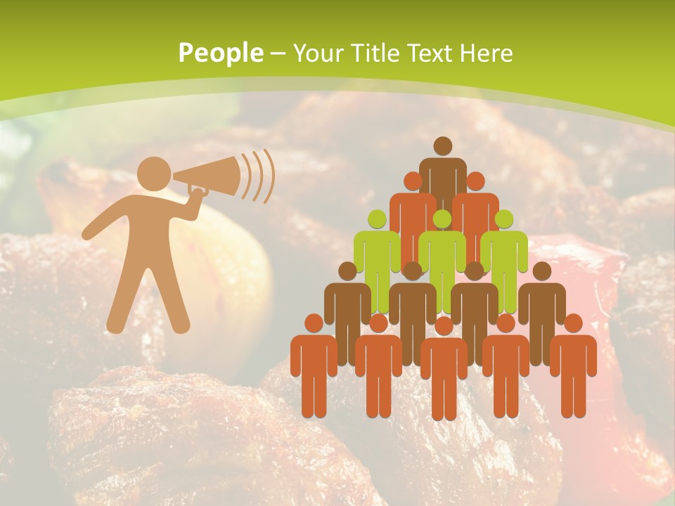 Grilled Pepper Kebap PowerPoint Template
