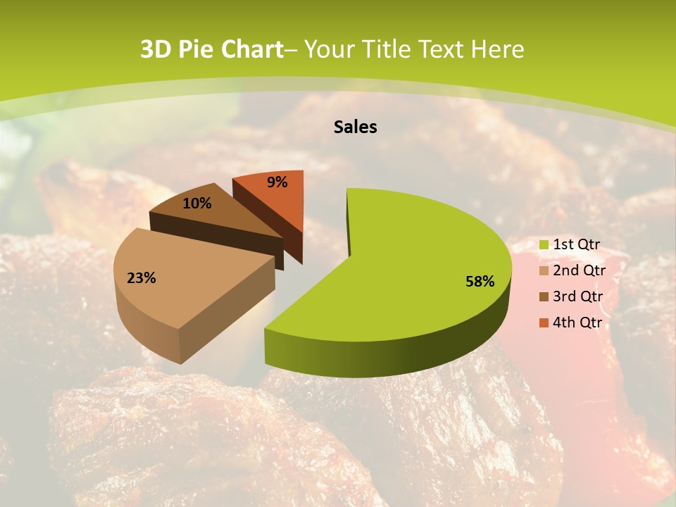 Grilled Pepper Kebap PowerPoint Template