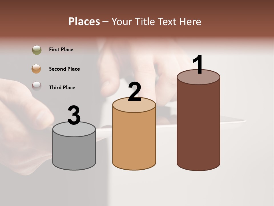 Display Male White PowerPoint Template