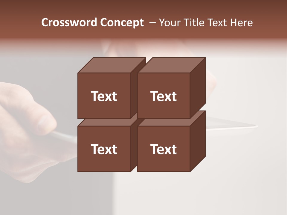 Display Male White PowerPoint Template
