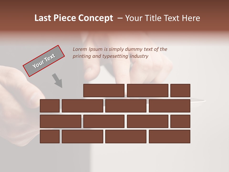 Display Male White PowerPoint Template