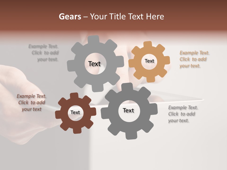 Display Male White PowerPoint Template