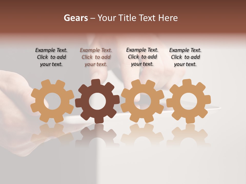 Display Male White PowerPoint Template