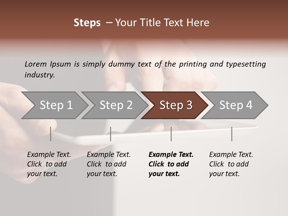 Display Male White PowerPoint Template