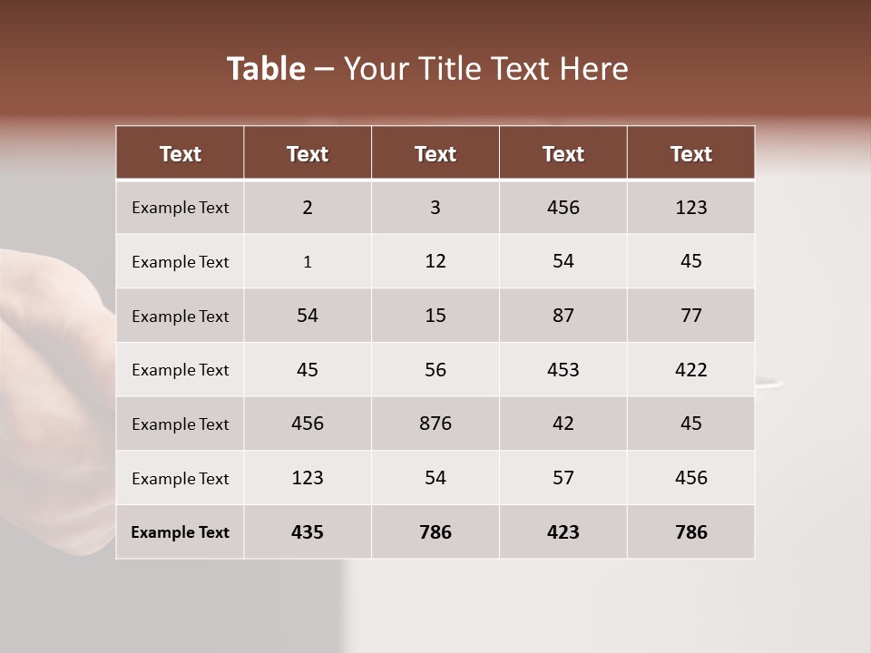 Display Male White PowerPoint Template