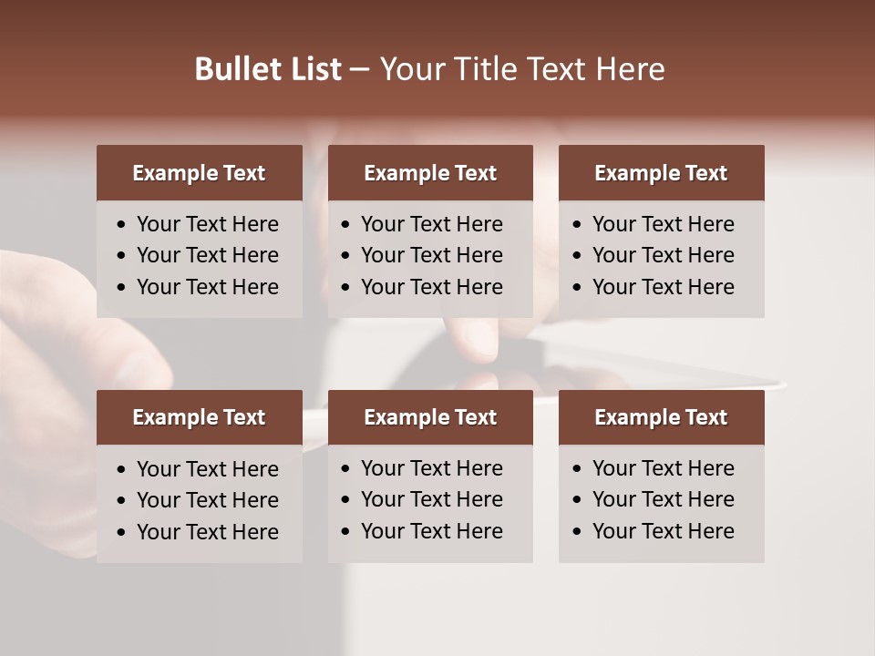 Display Male White PowerPoint Template