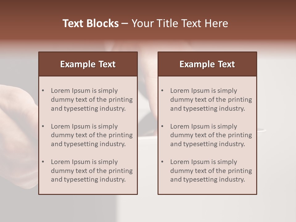 Display Male White PowerPoint Template