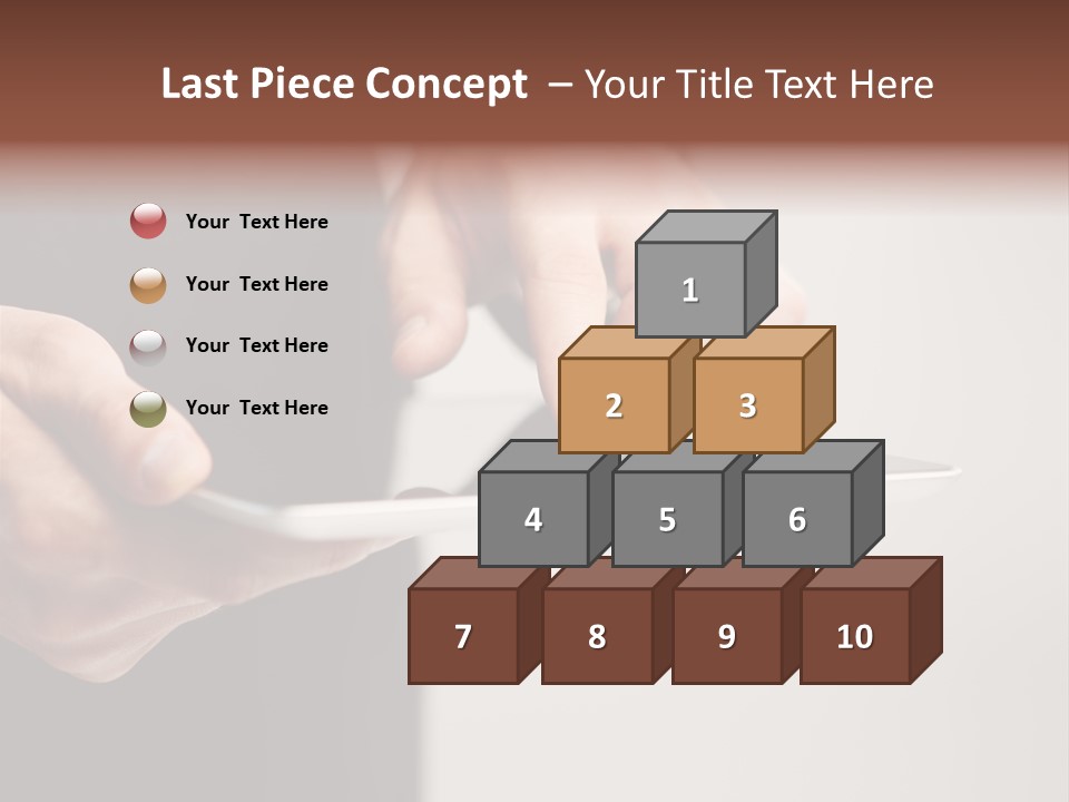 Display Male White PowerPoint Template