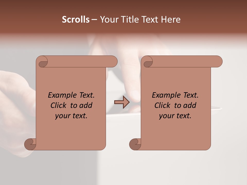 Display Male White PowerPoint Template