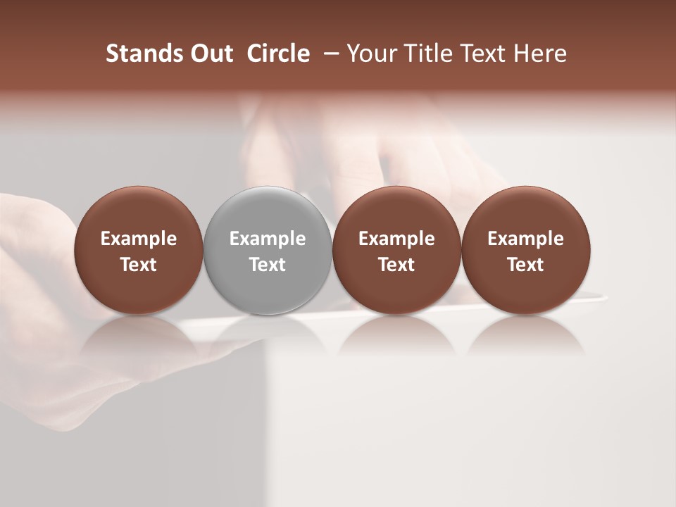 Display Male White PowerPoint Template