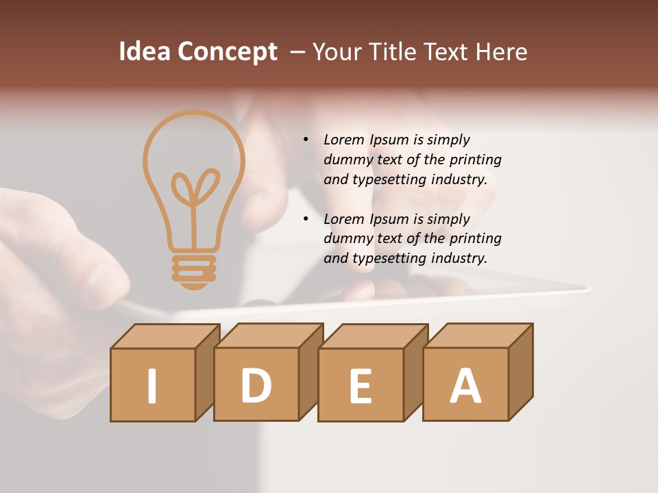 Display Male White PowerPoint Template