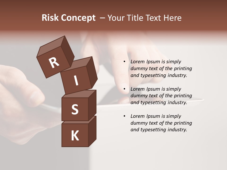 Display Male White PowerPoint Template