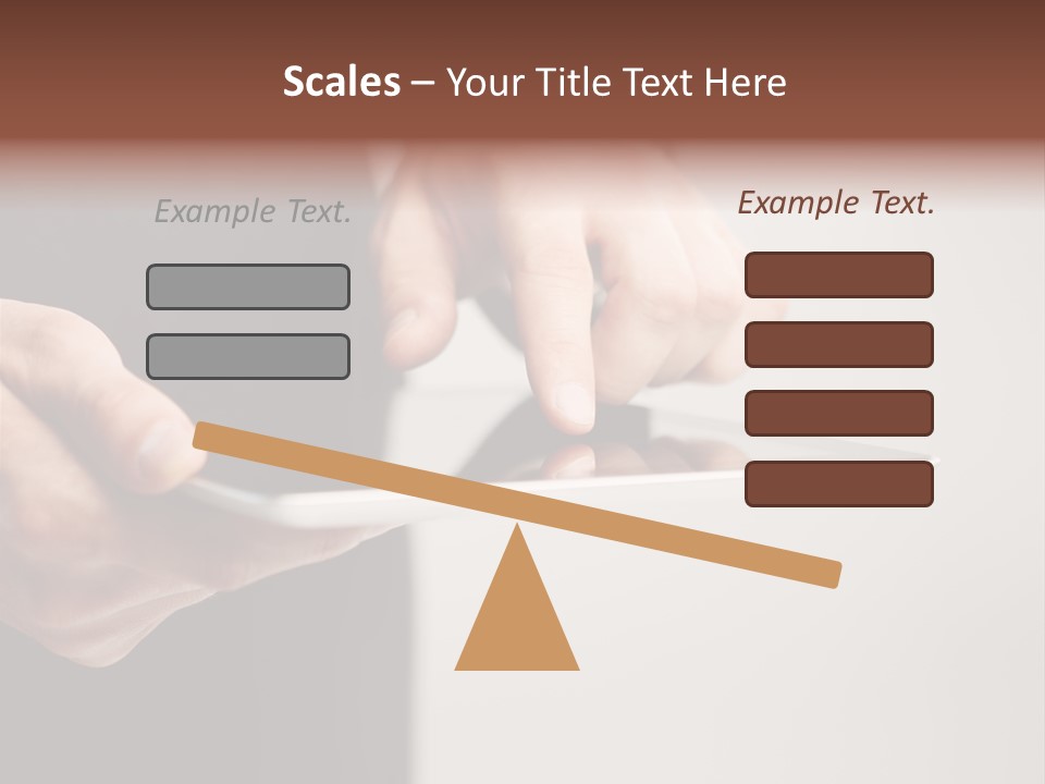 Display Male White PowerPoint Template