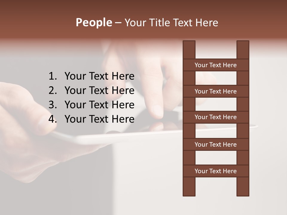 Display Male White PowerPoint Template