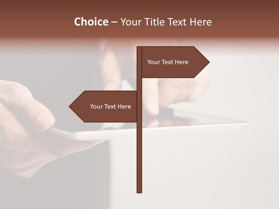 Display Male White PowerPoint Template
