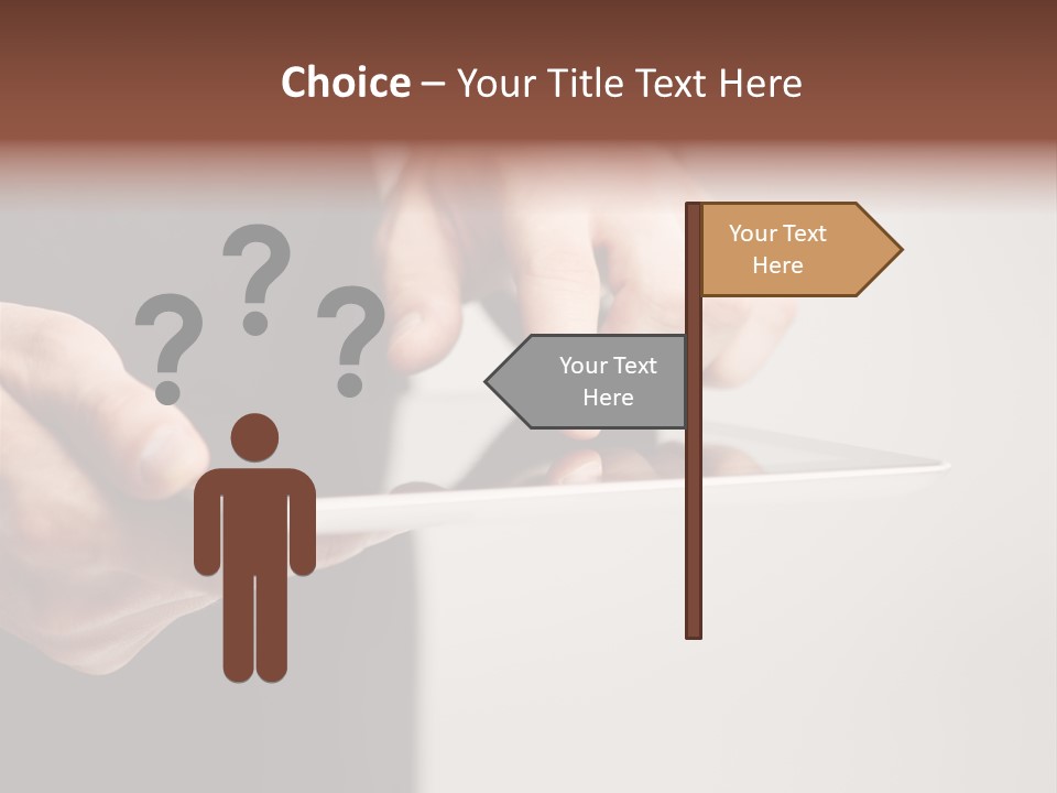 Display Male White PowerPoint Template