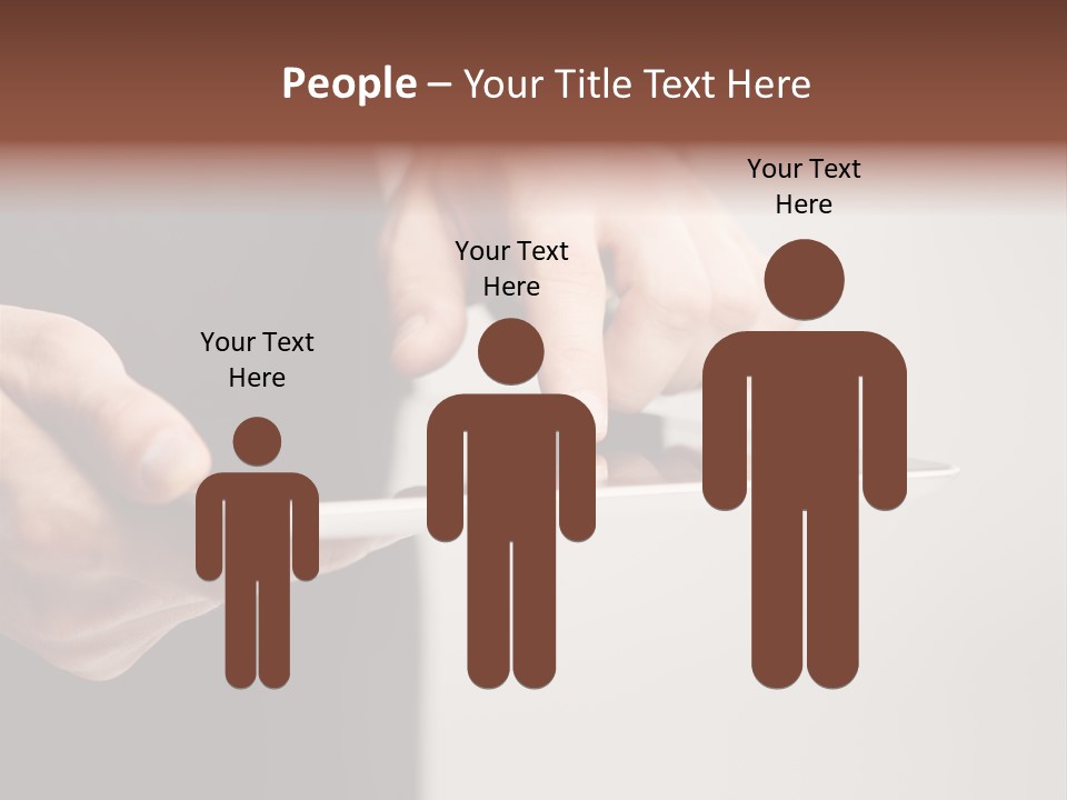 Display Male White PowerPoint Template