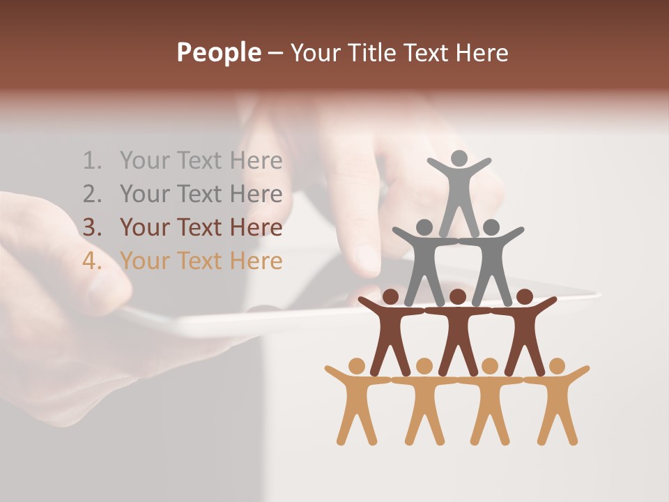 Display Male White PowerPoint Template