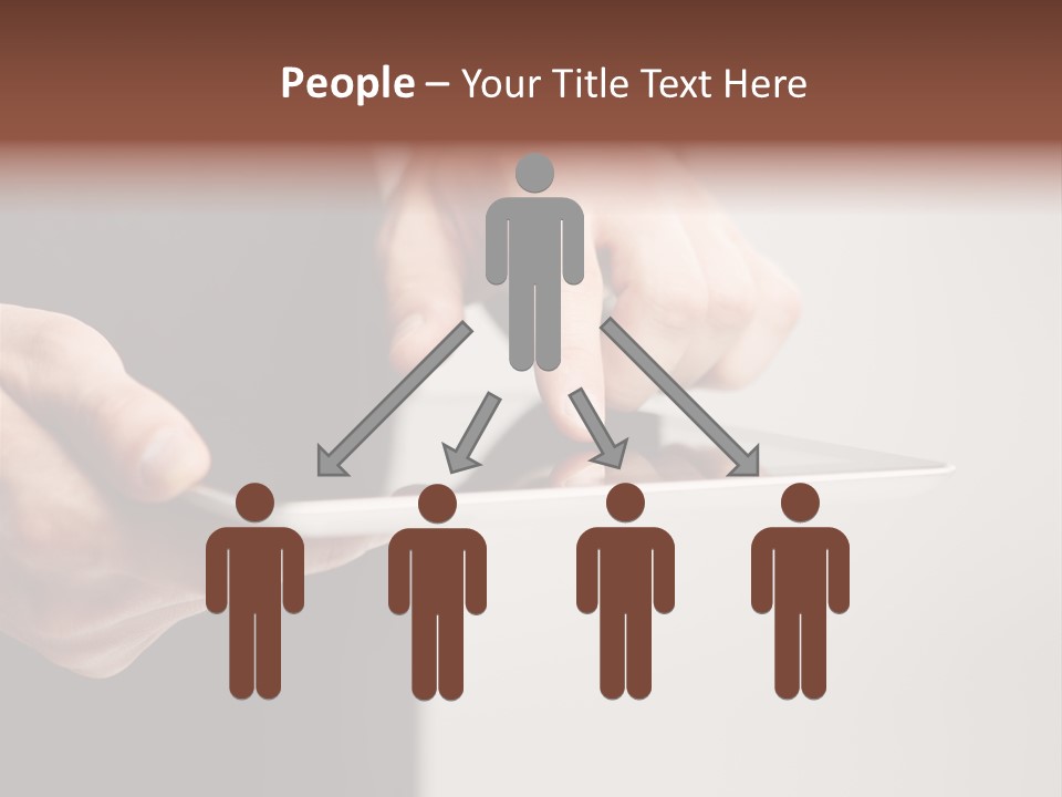 Display Male White PowerPoint Template