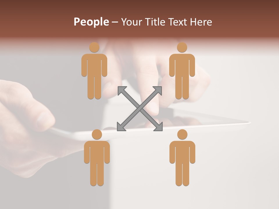 Display Male White PowerPoint Template