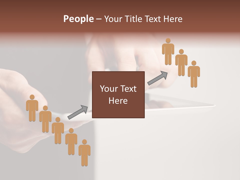 Display Male White PowerPoint Template