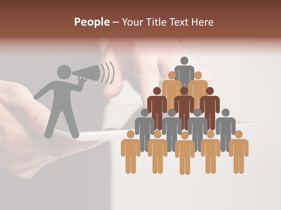 Display Male White PowerPoint Template