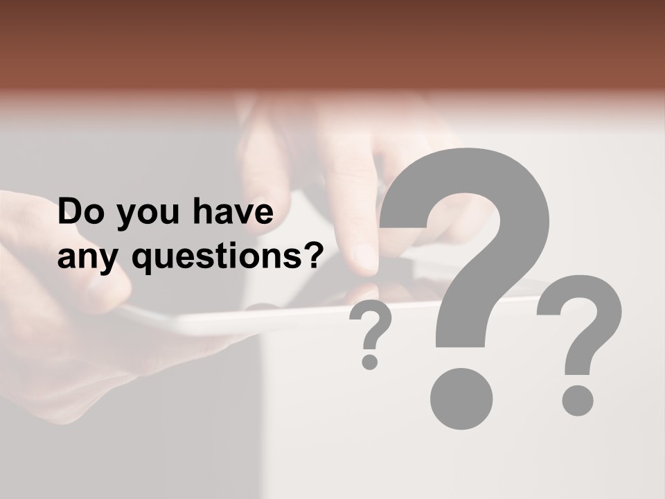 Display Male White PowerPoint Template