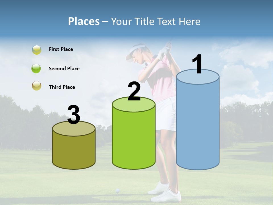 Woman Active Cup PowerPoint Template