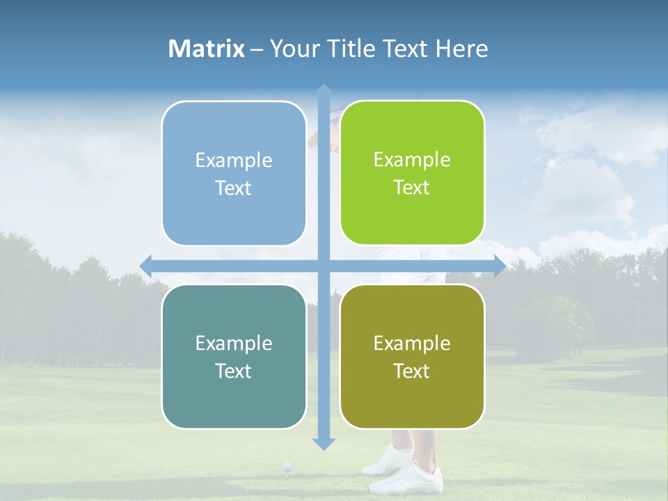 Woman Active Cup PowerPoint Template