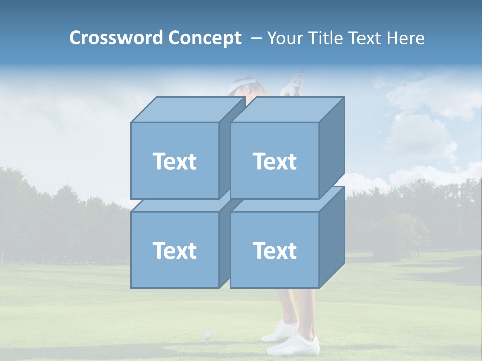 Woman Active Cup PowerPoint Template