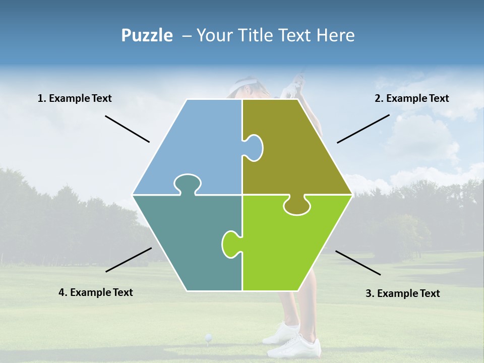 Woman Active Cup PowerPoint Template