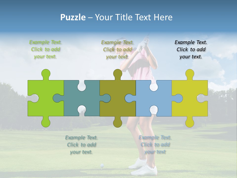 Woman Active Cup PowerPoint Template