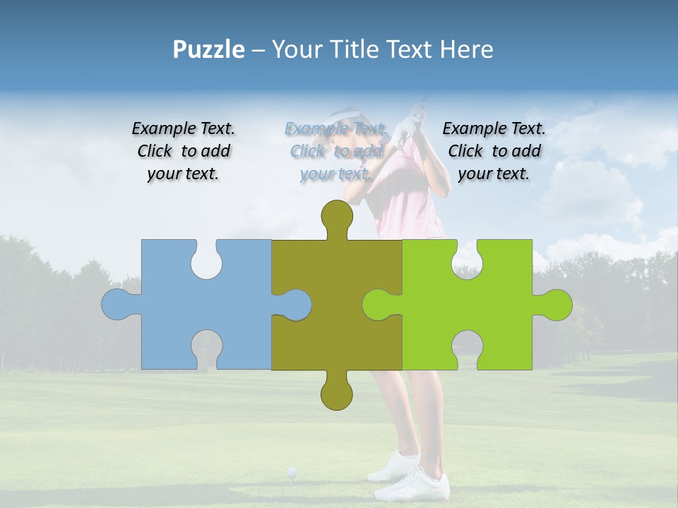 Woman Active Cup PowerPoint Template