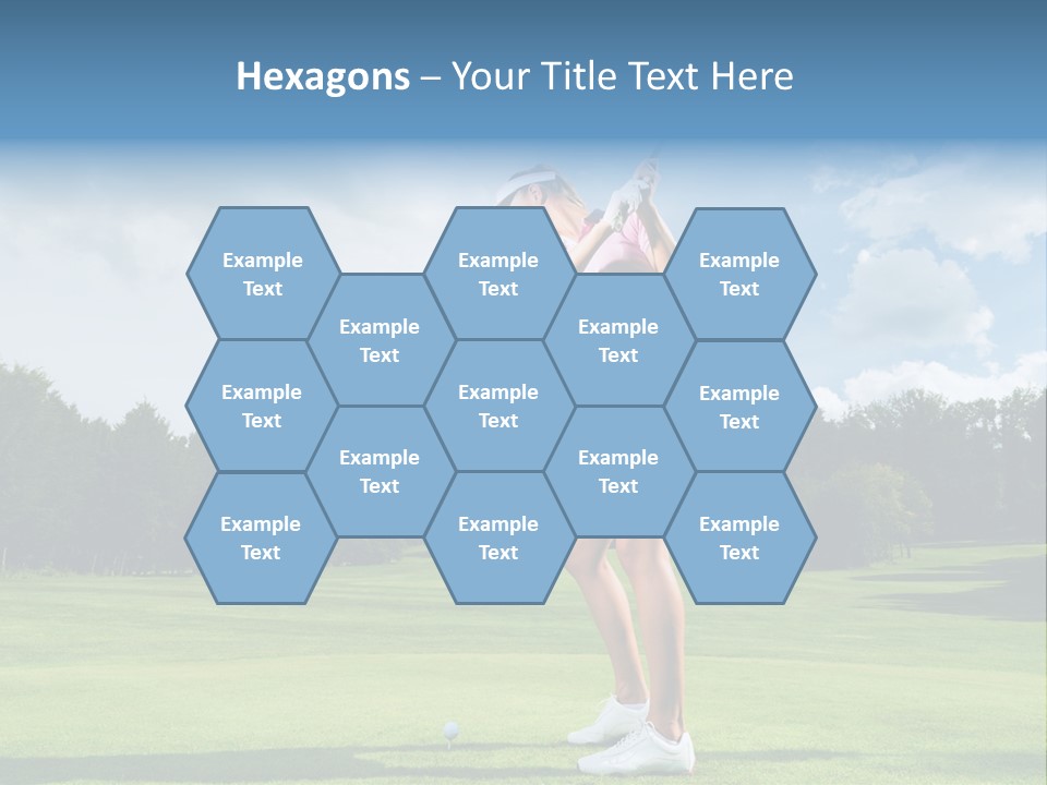 Woman Active Cup PowerPoint Template