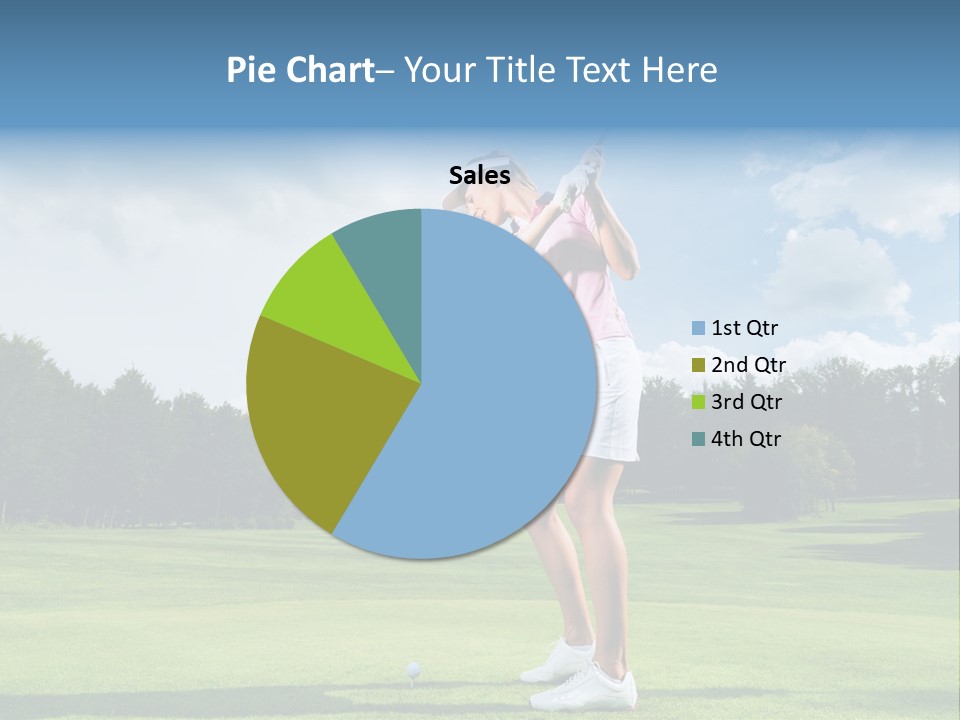 Woman Active Cup PowerPoint Template