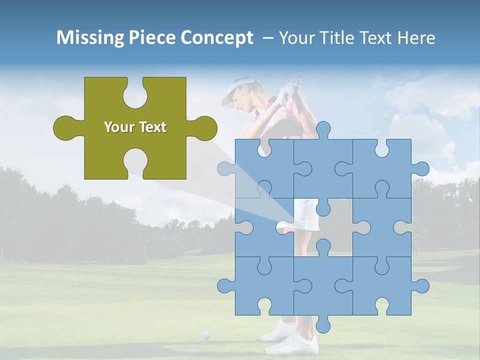 Woman Active Cup PowerPoint Template