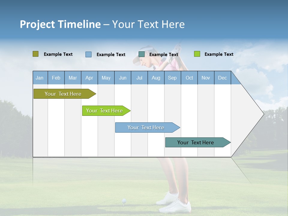 Woman Active Cup PowerPoint Template