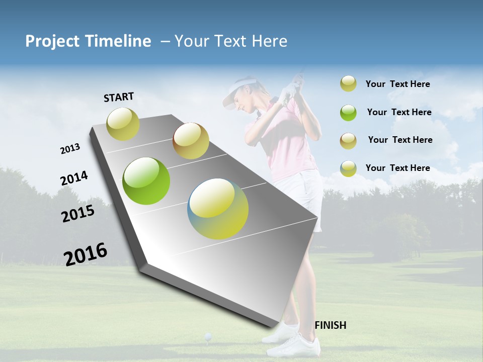 Woman Active Cup PowerPoint Template