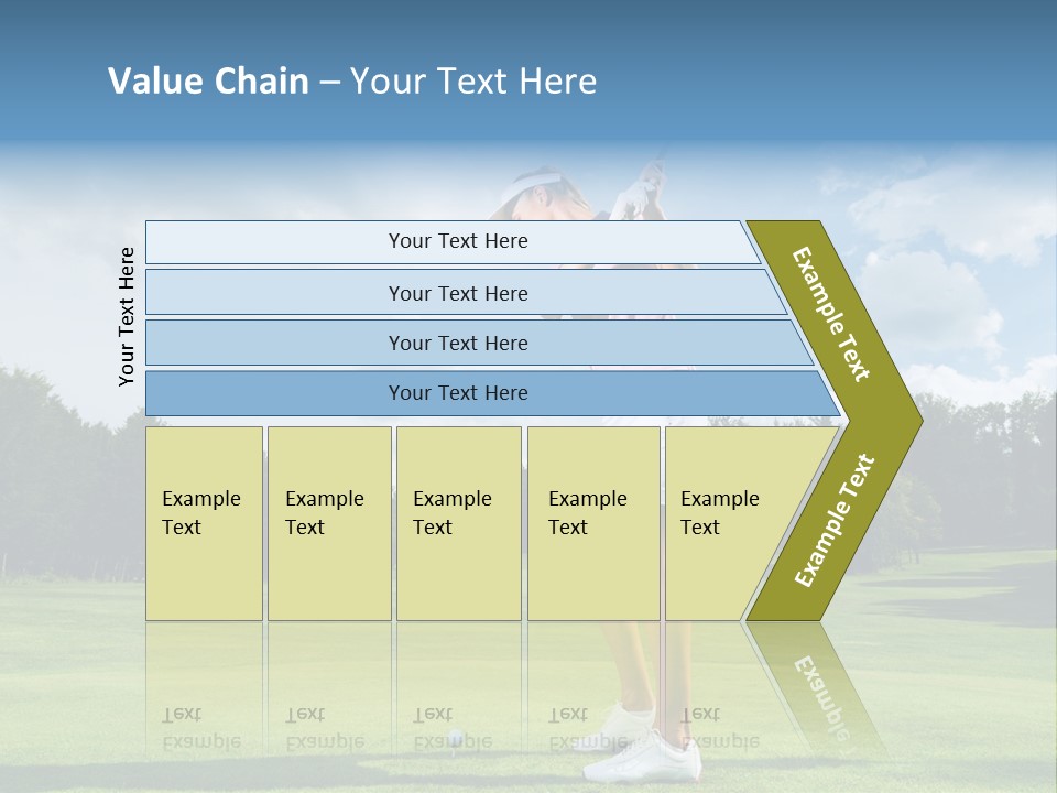 Woman Active Cup PowerPoint Template