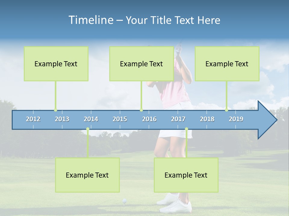 Woman Active Cup PowerPoint Template