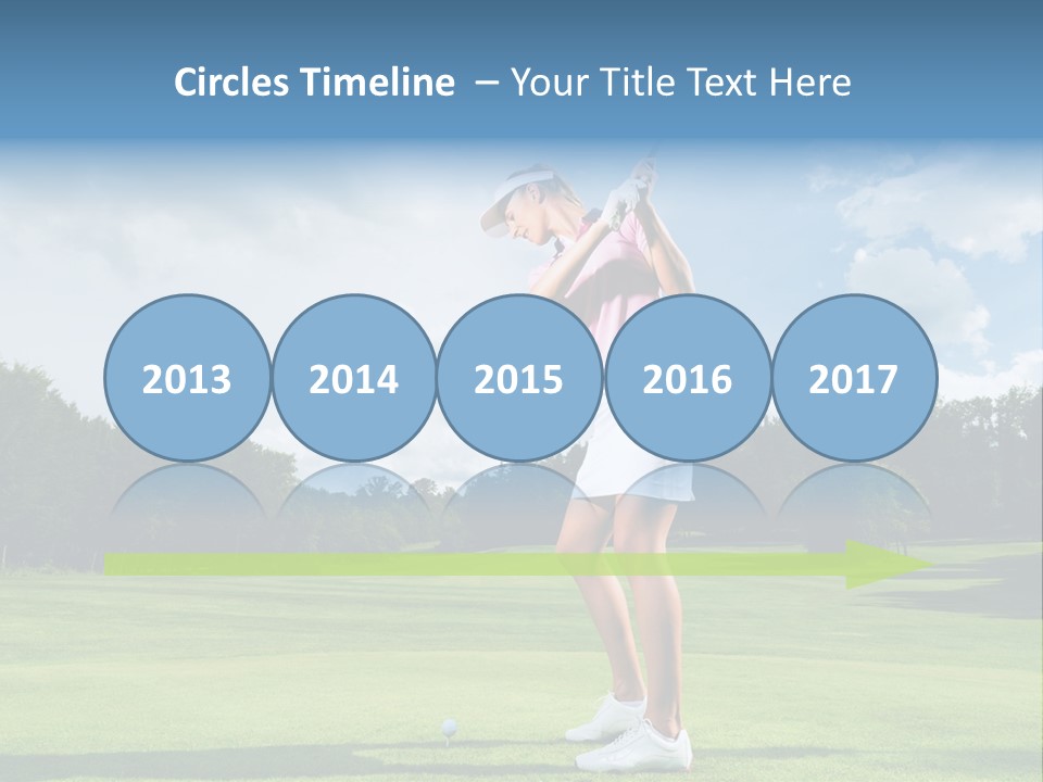 Woman Active Cup PowerPoint Template