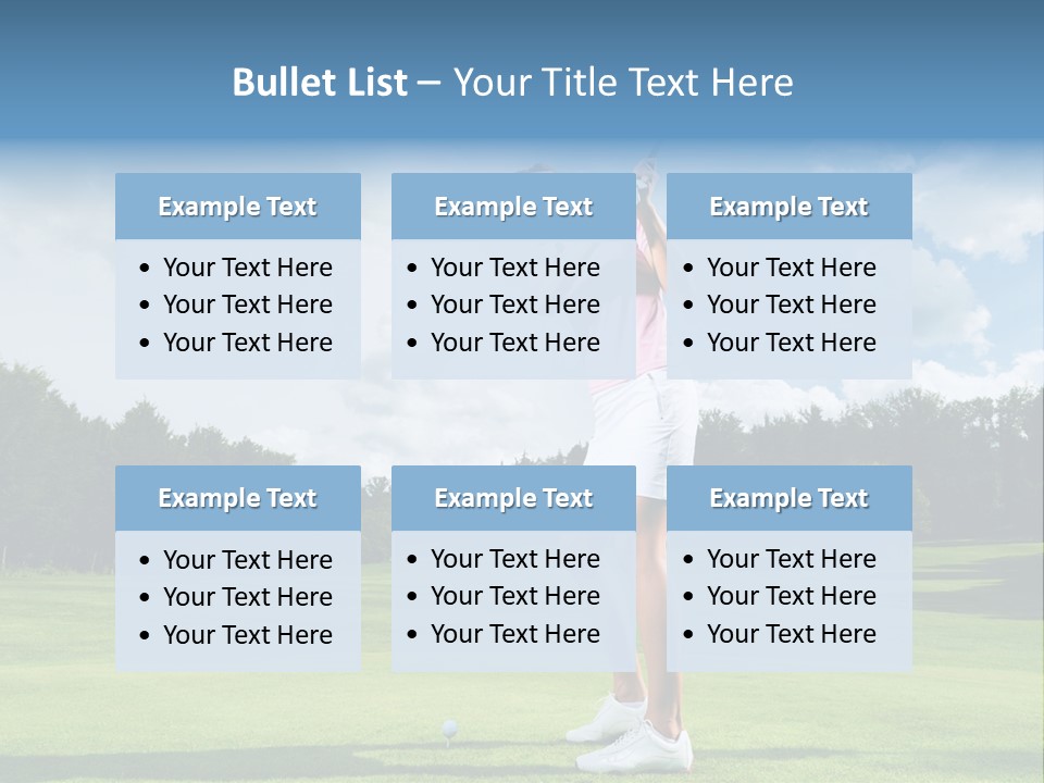 Woman Active Cup PowerPoint Template